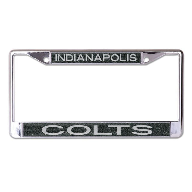 Indianapolis Colts GLITTER BACKGROUND Lic Plt Frame S/L Printed