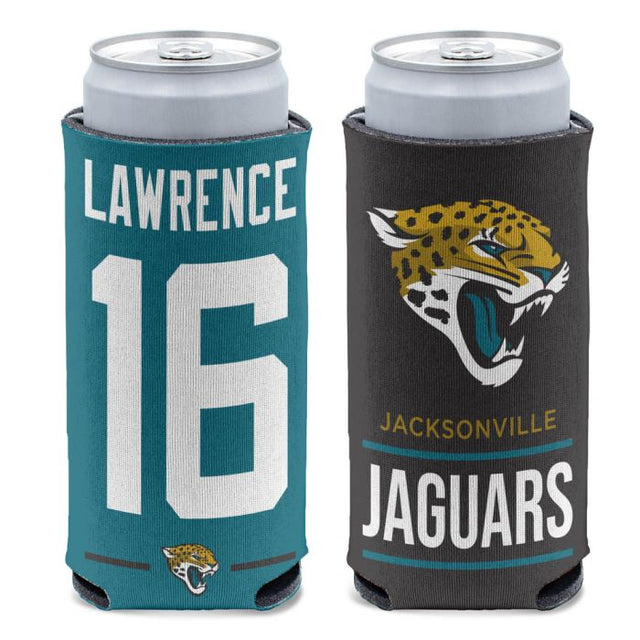 Enfriador de latas delgado de 12 oz de Jacksonville Jaguars, Trevor Lawrence