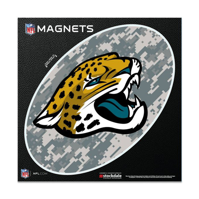 Imanes para exteriores con diseño de camuflaje de los Jacksonville Jaguars, 6" x 6"