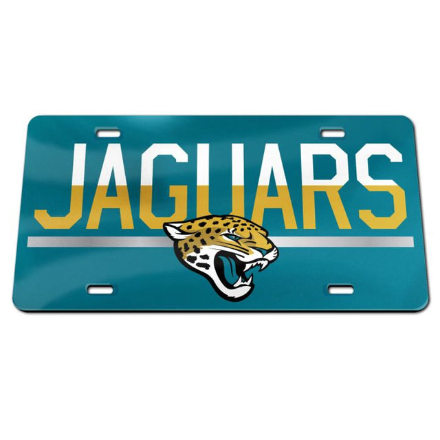 Matrícula acrílica especial COLOR DUO de Jacksonville Jaguars