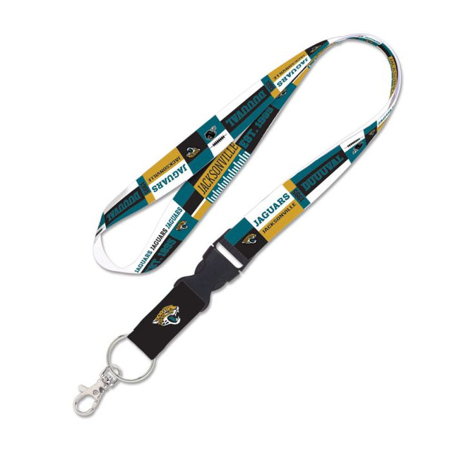Cordón con hebilla desmontable y diseño de bloques de color de los Jacksonville Jaguars de 1"