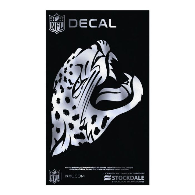 Calcomanía metálica de los Jacksonville Jaguars de 3" x 5"