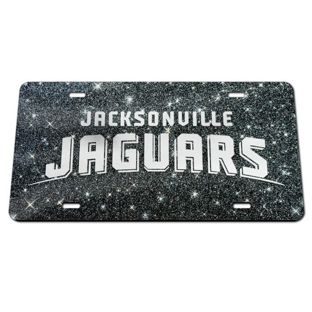 Matrículas clásicas de acrílico con fondo brillante de los Jacksonville Jaguars