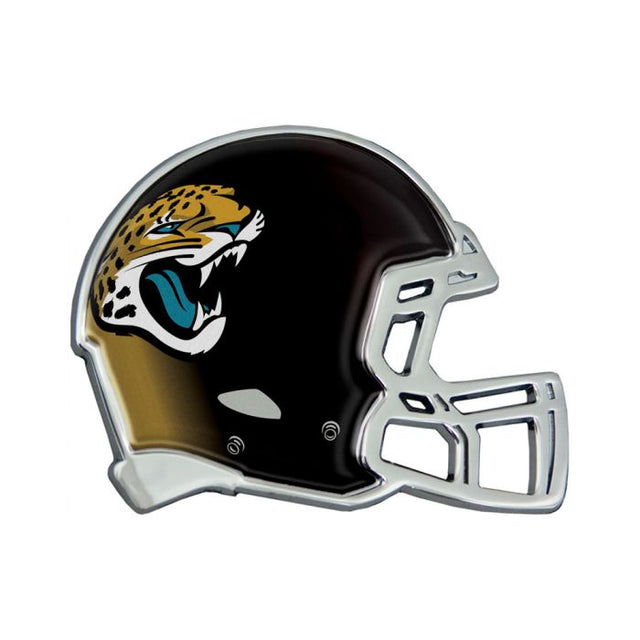 Emblema de metal cromado abovedado para CASCO de los Jacksonville Jaguars