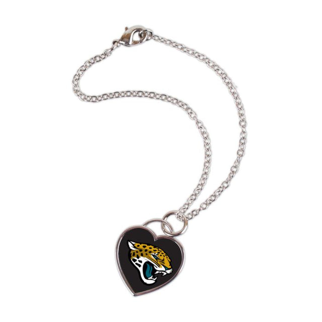 Pulsera con corazón en 3D de los Jacksonville Jaguars