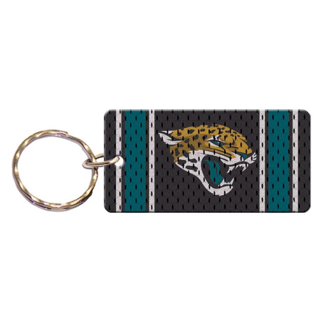 Llavero rectangular con la camiseta de los Jacksonville Jaguars