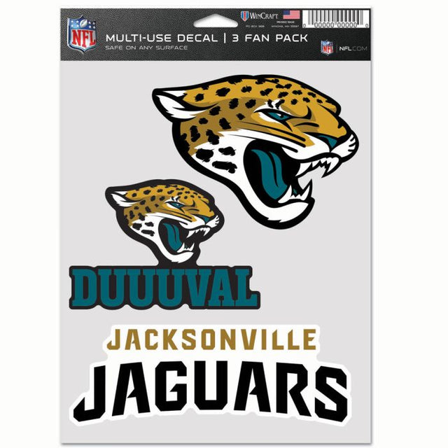 Paquete multiusos para 3 fanáticos de los Jacksonville Jaguars