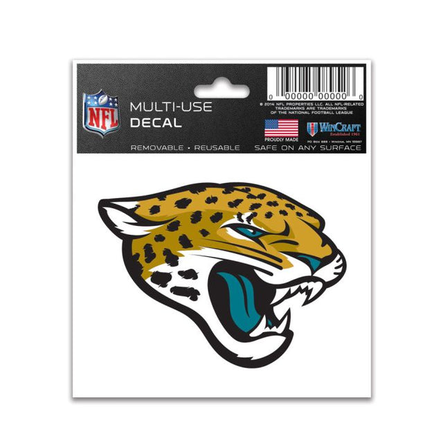 Calcomanía multiusos de los Jacksonville Jaguars de 3" x 4"