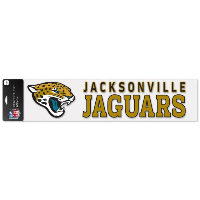 Calcomanías de corte perfecto de los Jacksonville Jaguars, 4" x 17"