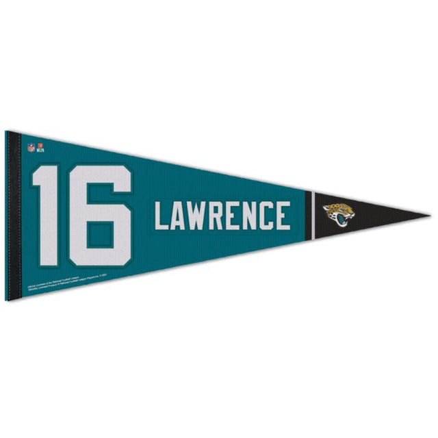 Banderín premium de los Jacksonville Jaguars de 12" x 30" de Trevor Lawrence