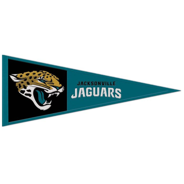 Banderín de lana principal de los Jacksonville Jaguars, 13" x 32"