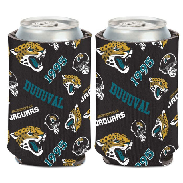 Enfriador de lata con estampado disperso de Jacksonville Jaguars, 12 oz.