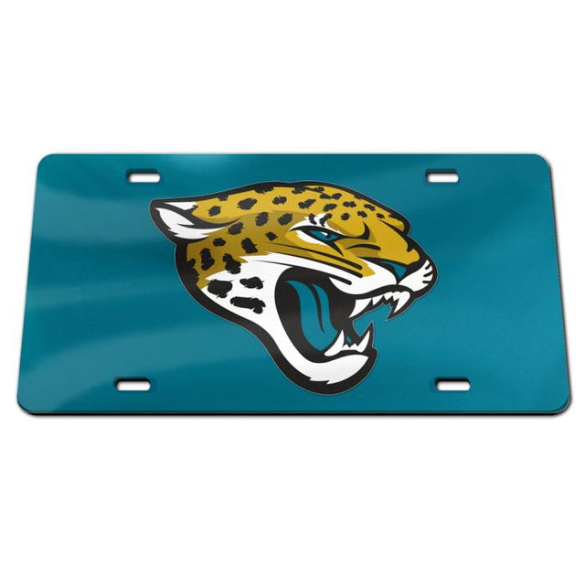 Matrícula acrílica especial con los colores del equipo Jacksonville Jaguars