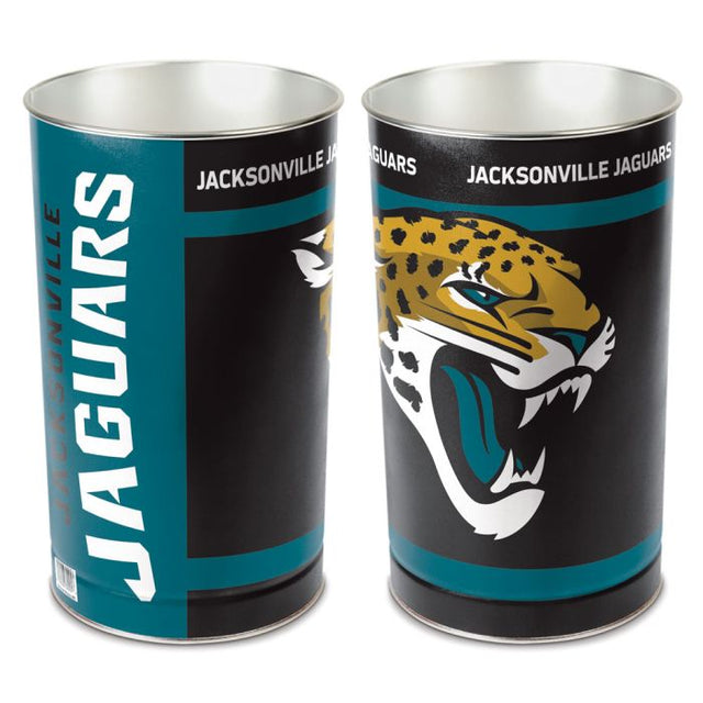 Papelera cónica de los Jacksonville Jaguars de 15" de alto
