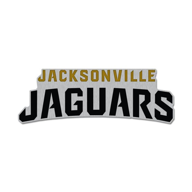 Tarjeta de joyería con pin esmaltado de colección con la marca denominativa de los Jacksonville Jaguars