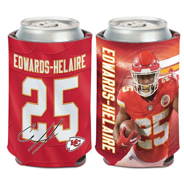 Enfriador de latas de 12 onzas de los Kansas City Chiefs de Clyde Edwards-Helaire