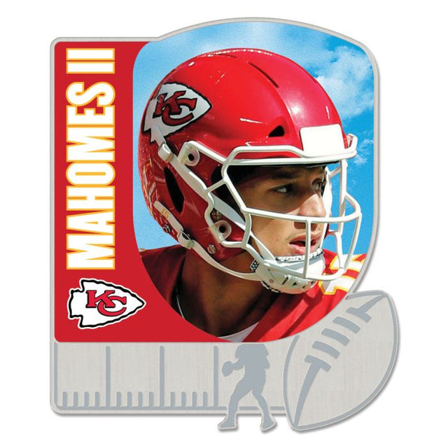 Tarjeta de joyería con pin de colección de los Kansas City Chiefs de Patrick Mahomes II