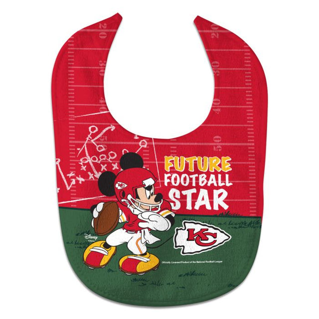 Babero para bebé All Pro de Mickey Mouse de Disney y los Kansas City Chiefs