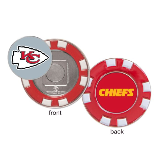 Marcador de fichas de póquer de golf de los Kansas City Chiefs