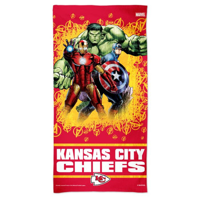 Toalla de playa Marvel Spectra de 30" x 60" de Kansas City Chiefs/Marvel (C) 2021