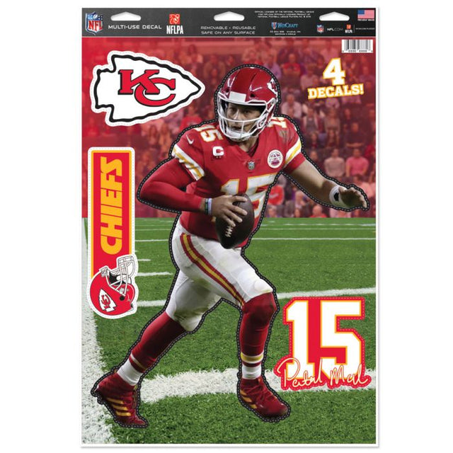 Calcomanía multiusos de los Kansas City Chiefs de 11" x 17" Patrick Mahomes II