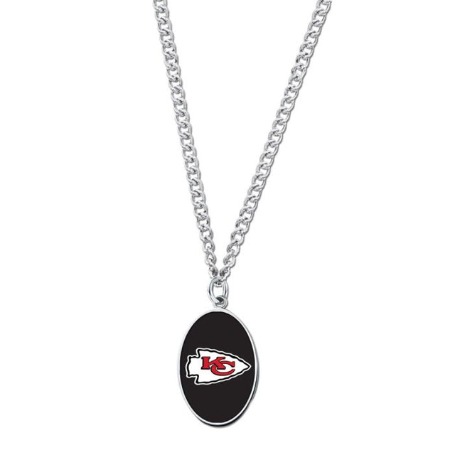 Collar de los Kansas City Chiefs con tarjeta de joyería con dije
