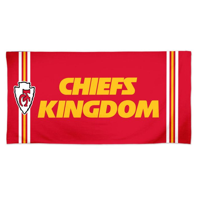 Toalla de playa Spectra con el lema de los Kansas City Chiefs, 30 x 60 pulgadas