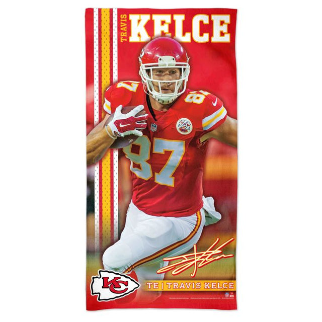 Toalla de playa Spectra de los Kansas City Chiefs de 30" x 60" Travis Kelce