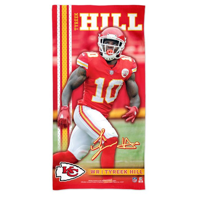 Toalla de playa Spectra de los Kansas City Chiefs de 30" x 60" Tyreek Hill