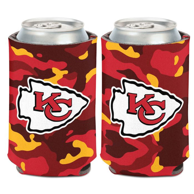 Enfriador de latas con diseño camuflado del equipo Kansas City Chiefs, 12 oz.