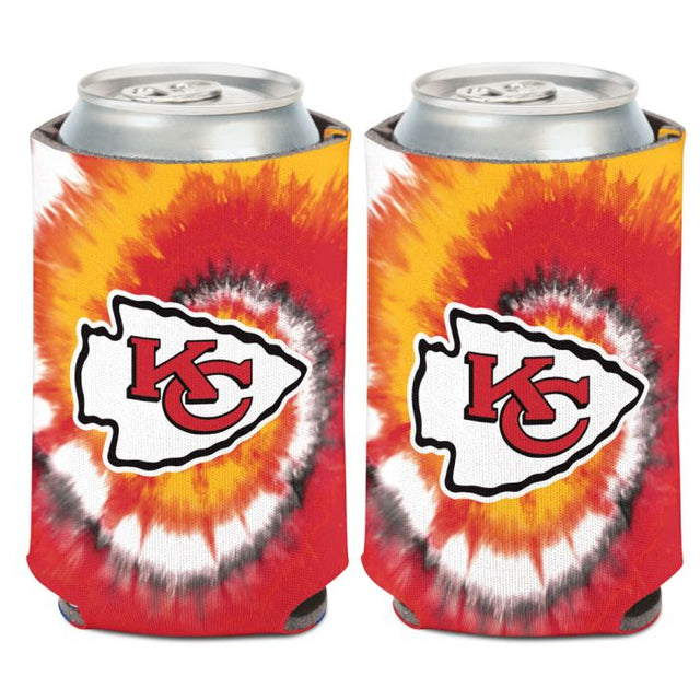 Enfriador de lata con teñido anudado de los Kansas City Chiefs, 12 oz.