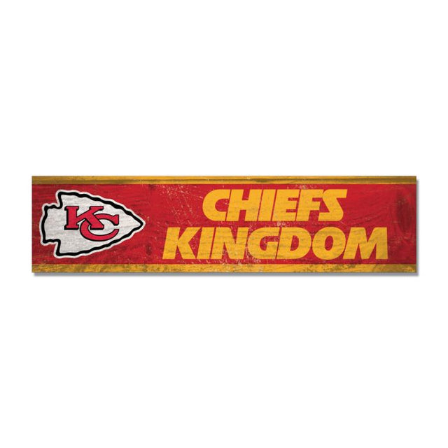 Imán de madera de los Kansas City Chiefs, 1,5" x 6"
