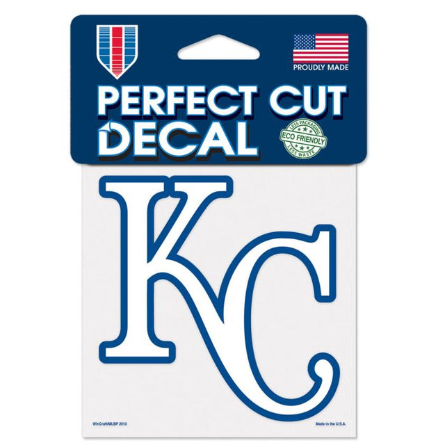 Calcomanía de color de corte perfecto de los Kansas City Royals de 4" x 4"