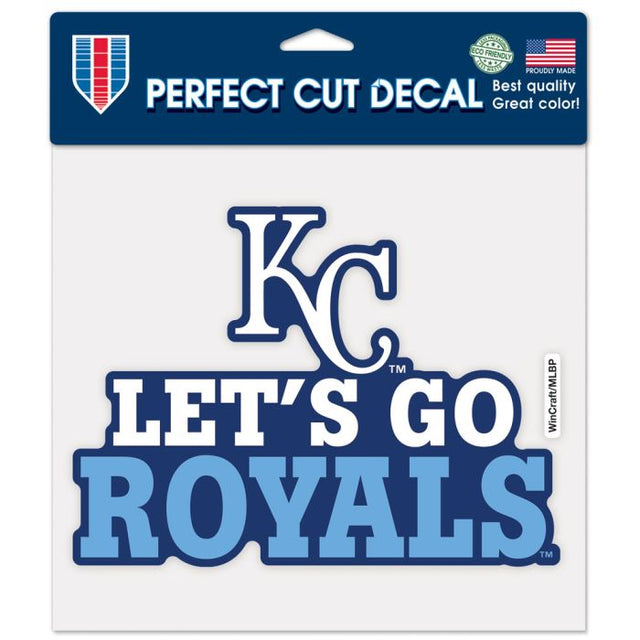 Kansas City Royals Slogan Perfect Cut Color Decal 8" x 8"