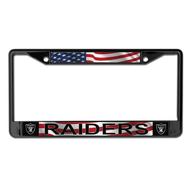 Las Vegas Raiders PATRIOTIC Lic Plt Frame S/L Printed