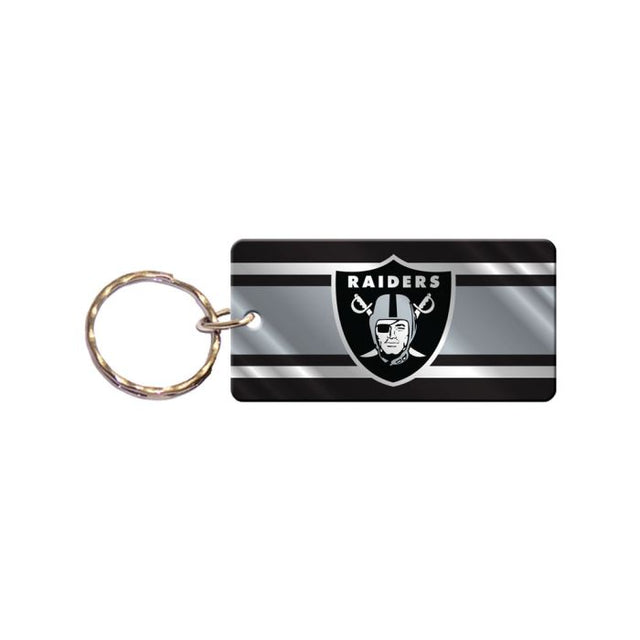 Las Vegas Raiders STRIPES Keychain Rectangle