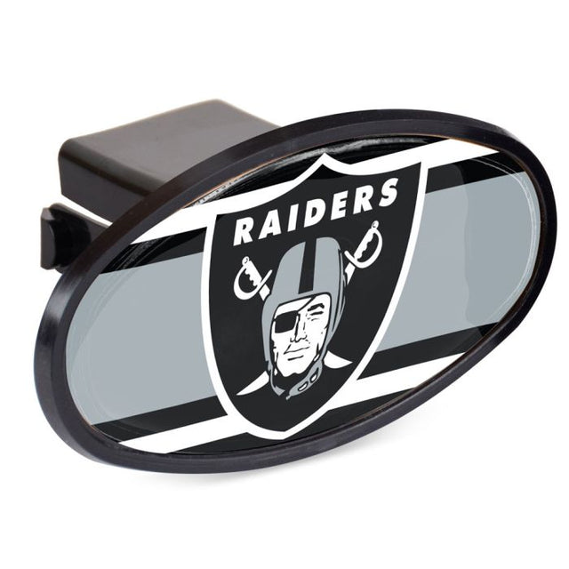 Las Vegas Raiders STRIPES Oval 2" Hitch Receiver