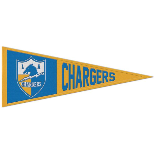 Banderín clásico de lana de Los Angeles Chargers de 13" x 32"