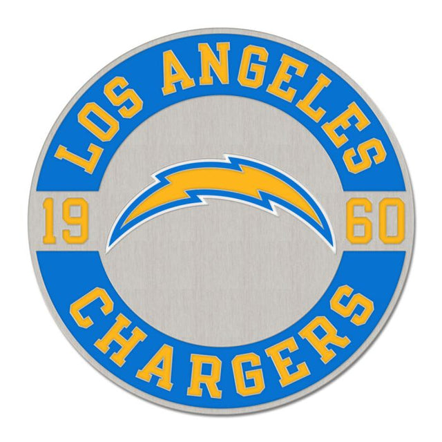 Tarjeta de joyería con pin esmaltado de colección establecida de Los Angeles Chargers