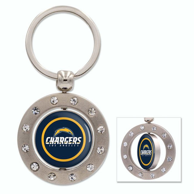 Los Angeles Chargers Keychain w/Bling Spinner