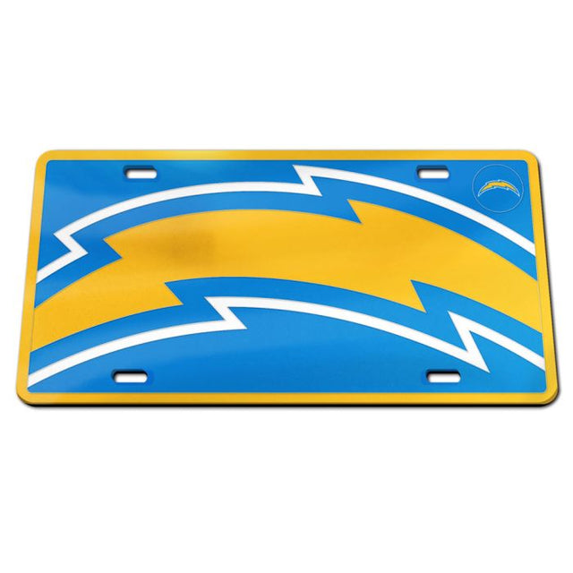 Matrícula acrílica especial de Los Angeles Chargers