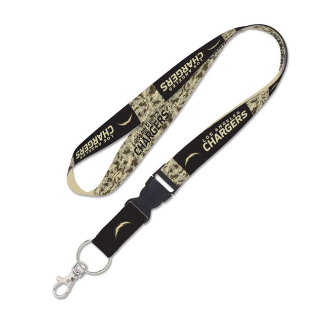 Cordón estándar de Los Angeles Chargers con hebilla desmontable de 1"