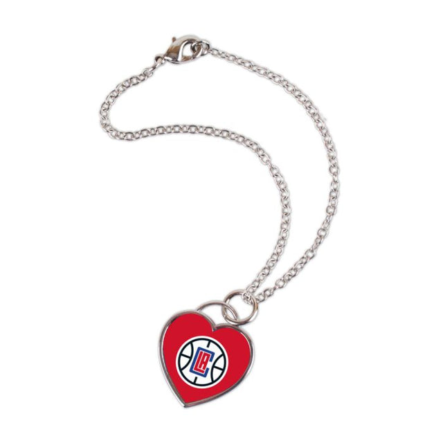 Pulsera de Los Angeles Clippers con corazón en 3D