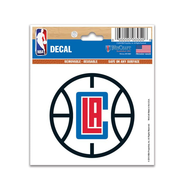 Calcomanía multiusos de Los Angeles Clippers de 3" x 4"