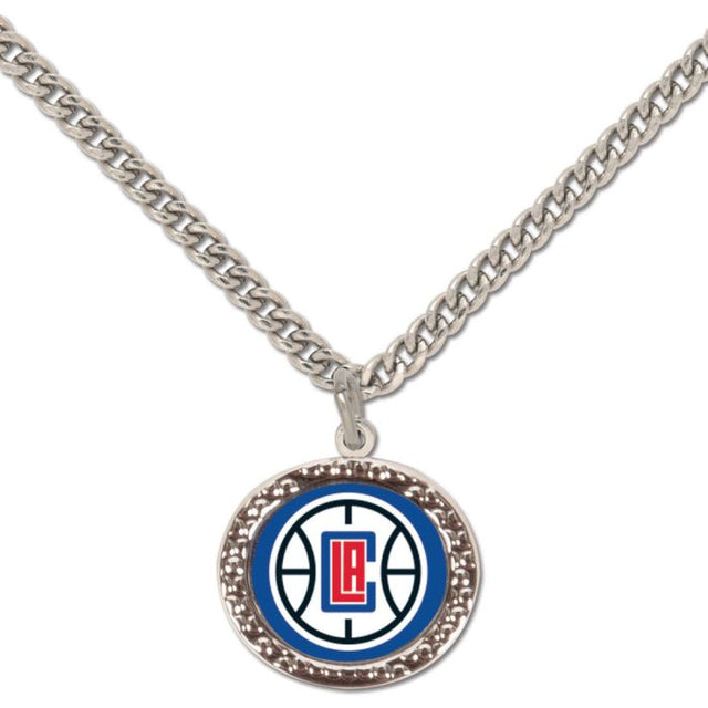 Collar con dije de Los Angeles Clippers y tarjeta de joyería