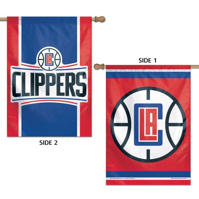 Bandera vertical de Los Angeles Clippers de 2 lados, 28" x 40"