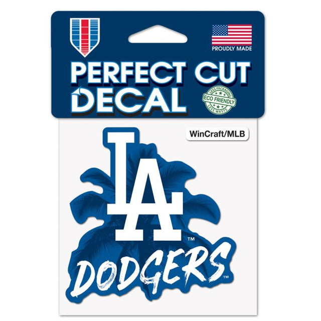 Los Angeles Dodgers Ball Perfect Cut Color Decal 4" x 4"