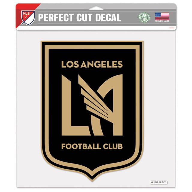 Calcomanía de color de corte perfecto de Los Angeles FC de 12" x 12"