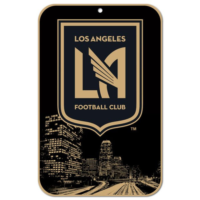 Los Angeles FC Plastic Sign 11" x 17"