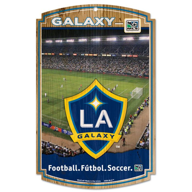 Los Angeles Galaxy Wood Sign 11" x 17" 1/4" thick